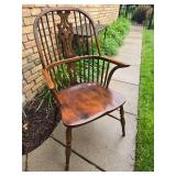Stunning Carved Windsor Accent Chair