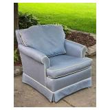 Classic Blue Slip Cover Armchair