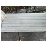 Stylish Contemporary Striped Upholstery Bedroom Bench