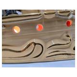 Working Mid Century Ceramic Sailing Ship TV Lamp