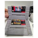 Group of Super Nintendo SNES Video Games & 2 Controllers