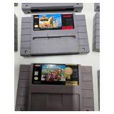 Group of Super Nintendo SNES Video Games & 2 Controllers
