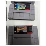 Group of Super Nintendo SNES Video Games & 2 Controllers