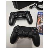 Working PLAYSTATION PS4 Video Game System w/Games & 2 Controllers