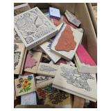HUGE Collection of New & Like New Rubber Stamps