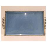 Estate Lot - Very Nice Mid Century Enameled Tray Full of Costume Jewelry etc