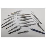 Group of Medical Grade Quality Tweezers etc