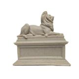 Heavy Marble New York Library Lion Statue