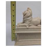 Heavy Marble New York Library Lion Statue