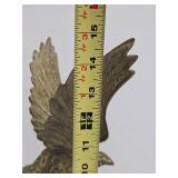 Great Looking Vintage Brass Eagle on World Statue