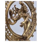 Old Vintage Solid Brass Hindu Shiva Sculpture