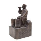 Old Vintage Hand Carved Oriental Figural Cigar Holder