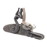 Antique Flintlock Rifle Trigger Mechanism