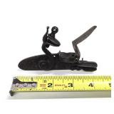 Antique Flintlock Rifle Trigger Mechanism
