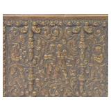 Beautiful Ornate Antique Relief Brass Box