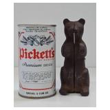 Vintage Cast Iron Bear Bank