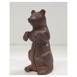 Vintage Cast Iron Bear Bank
