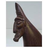 Old Carved Wood Gorget - Chest Ornament