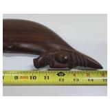 Old Carved Wood Gorget - Chest Ornament