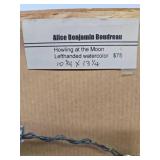 Original Abstract Watercolor Painting by Alice Benjamin Boudreau - "Howling at The Moon"