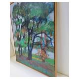 Large Original Vintage Oil/Acrylic Painting on Canvas by Alice Benjamin Boudreau