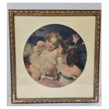 Framed Antique Print - "Calmady Children"