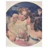 Framed Antique Print - "Calmady Children"