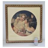 Framed Antique Print - "Calmady Children"