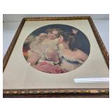 Framed Antique Print - "Calmady Children"