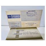 Group of Vintage Automobile Service Manuals