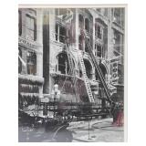 Framed Black & White Antique Photograph - Saint Paul Fire Department