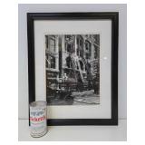 Framed Black & White Antique Photograph - Saint Paul Fire Department
