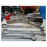 Large Estate Lot of Good Tools - Hatchets , Bike Pump, Wrenches, Sockets etc