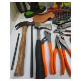 Large Estate Lot of Good Tools - Hatchets , Bike Pump, Wrenches, Sockets etc