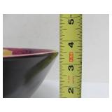 Very Nice Vintage Colorful Handmade Genuine Soapstone Serving Bowl