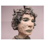 Group of 3 Large Signed Figural Sculptures by Minnesota Artist Krissy Catt