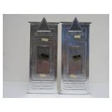 Pair of NOS Vintage BLATZ Embossed Beer Advertising Signs - "Test Blatz Yourself"