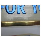 Lot of 4 NOS Vintage GRAIN BELT Embossed Beer Advertising Signs - "We Built a Better Beer For You"