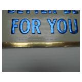 Lot of 3 NOS Vintage GRAIN BELT Embossed Beer Advertising Signs - "We Built a Better Beer For You"