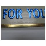 Lot of 4 NOS Vintage GRAIN BELT Embossed Beer Advertising Signs - "We Built a Better Beer For You"