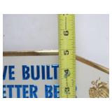 Lot of 4 NOS Vintage GRAIN BELT Embossed Beer Advertising Signs - "We Built a Better Beer For You"