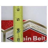 Lot of 4 NOS Vintage GRAIN BELT Embossed Beer Advertising Signs - "Try the GB 