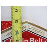 Lot of 4 NOS Vintage GRAIN BELT Embossed Beer Advertising Signs - "Try the GB 