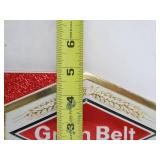 Lot of 4 NOS Vintage GRAIN BELT Embossed Beer Advertising Signs - "Try the GB 