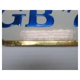 Lot of 4 NOS Vintage GRAIN BELT Embossed Beer Advertising Signs - "Try the GB 