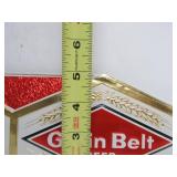 Lot of 4 NOS Vintage GRAIN BELT Embossed Beer Advertising Signs - "Try the GB 