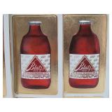 Lot of 4 NOS Vintage BLATZ Embossed Beer Advertising Signs - "Test Blatz Yourself"