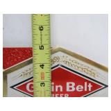 Lot of 4 NOS Vintage GRAIN BELT Embossed Beer Advertising Signs - "Try the GB 