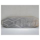 Lot of 4 NOS Vintage GRAIN BELT Embossed Beer Advertising Signs - "Try the GB 