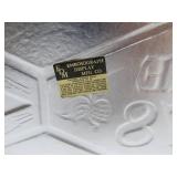 Lot of 4 NOS Vintage GRAIN BELT Embossed Beer Advertising Signs - "Try the GB 